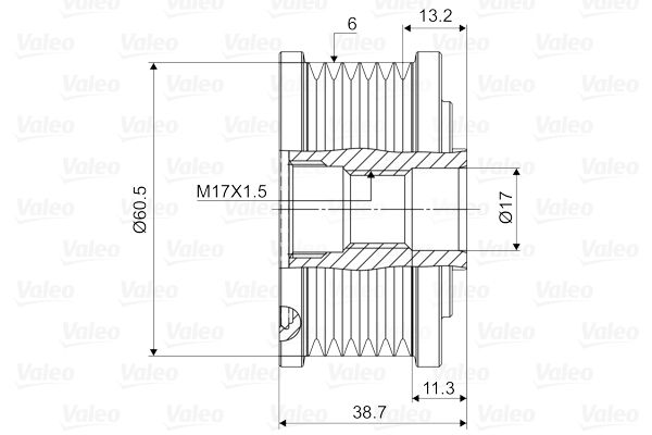 VALEO 588089 Alternatör Kasnağı - . Görsel