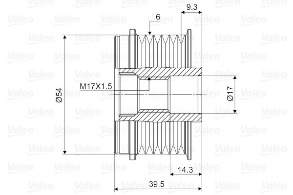 VALEO 588012 Alternatör Kasnağı - . Görsel