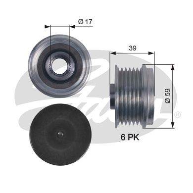GATES OAP7113 Alternatör Kasnağı