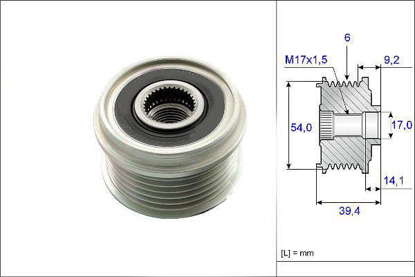 VALEO 588012 Alternatör Kasnağı - . Görsel