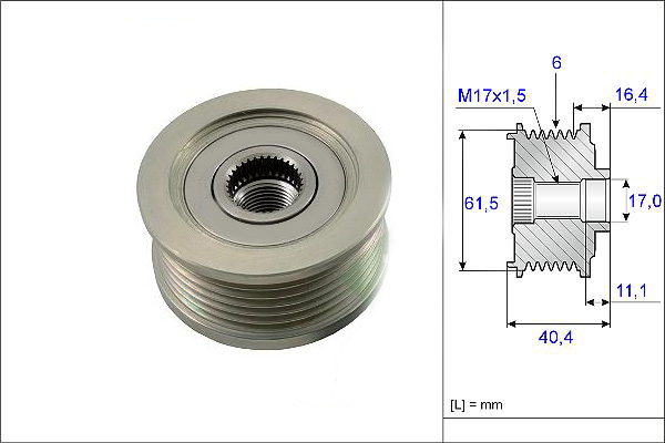 VALEO 588009 Alternatör Kasnağı - . Görsel