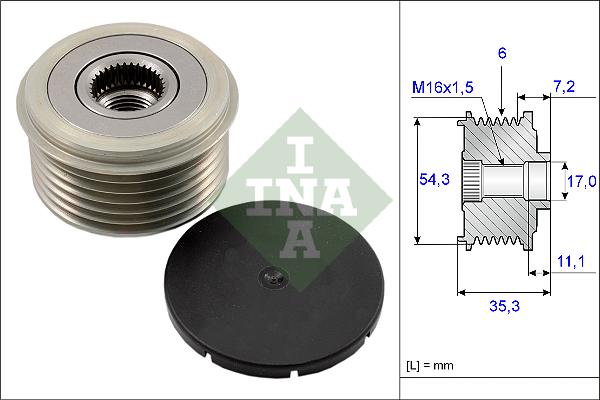 INA 535003910 Alternatör Kasnağı - . Görsel