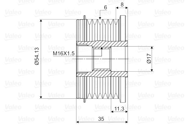 VALEO 588003 Alternatör Kasnağı - . Görsel