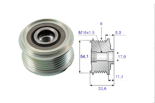 VALEO 588003 Alternatör Kasnağı - . Görsel