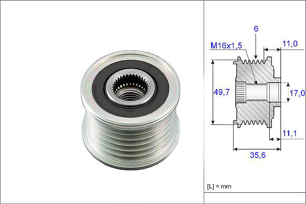 VALEO 588019 Alternatör Kasnağı - . Görsel