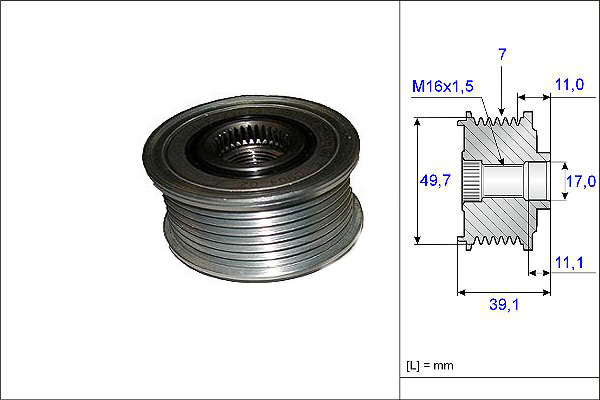VALEO 588072 Alternatör Kasnağı - . Görsel