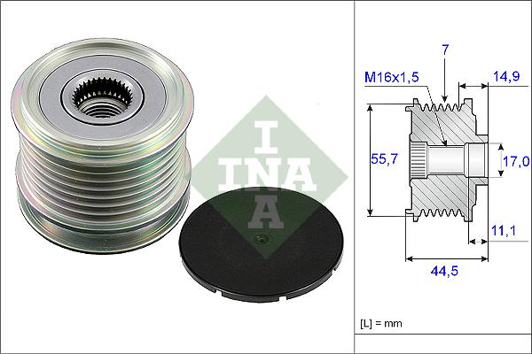 INA 535004210 Alternatör Kasnağı - . Görsel