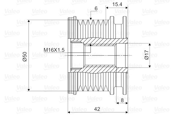 VALEO 588039 Alternatör Kasnağı - . Görsel
