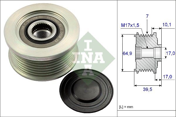 INA 535017710 Alternatör Kasnağı - . Görsel