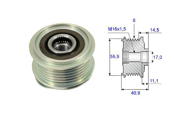 VALEO 588001 Alternatör Kasnağı - 3. Görsel