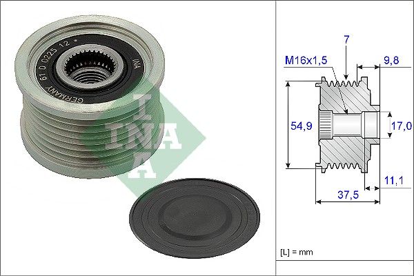 INA 535023510 Alternatör Kasnağı - . Görsel