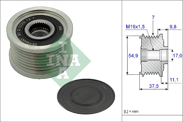 INA 535023510 Alternatör Kasnağı - . Görsel