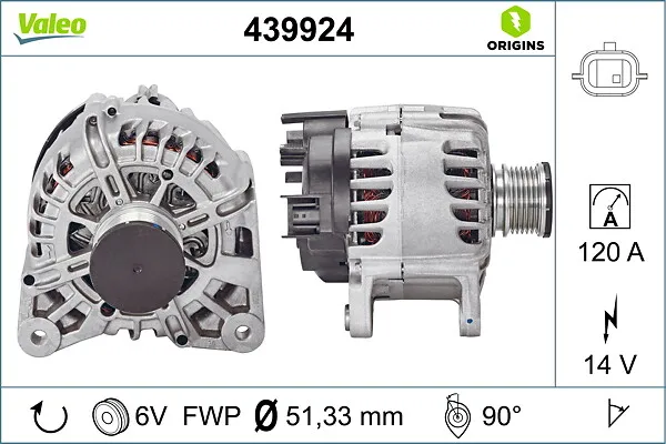 Alternatör  VALEO 439924