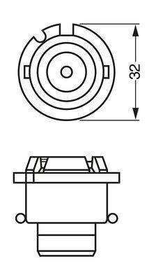 BOSCH 1987302904 Ampül Uzun Huzme far Xenon D2S - . Görsel