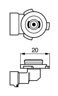 Ampul Pure Light 12 V H10 42 W Py20D H10 - . Görsel