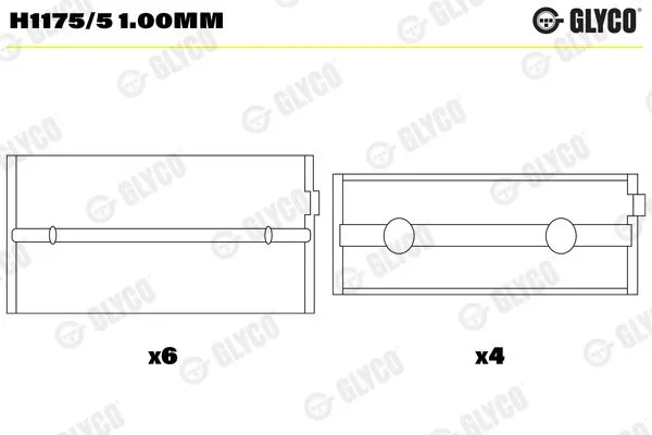 Ana Yatak (1.00)  GLYCO H1175/5 1.00mm