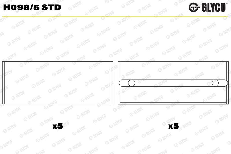 Krank Mili Yatak Çanağı GLYCO H098/5 STD