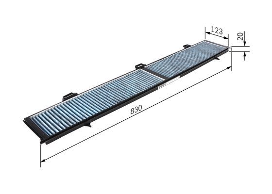 BOSCH 0986628508 Kabin Filtresi - . Görsel