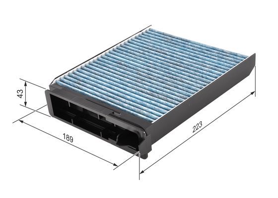 BOSCH 0986628502 Kabin Filtresi - . Görsel