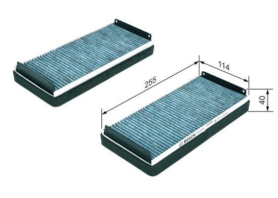 BOSCH 0986628528 Kabin Filtresi - . Görsel