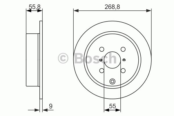 BOSCH 0986479938 Arka Fren Aynası