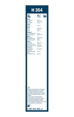 BOSCH 3397011433 Silecek Süpürgesi Ön Takım - . Görsel