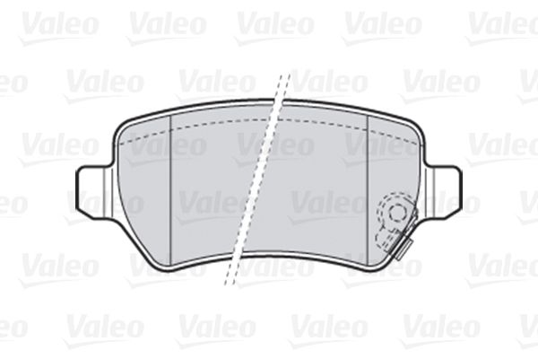 VALEO 670584 Fren Balatası Arka - . Görsel