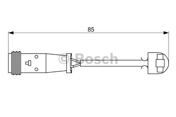 BOSCH 1987473038 Arka Balata Fişi İkaz Kablosu - . Görsel