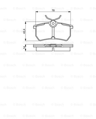 Arka Balata Ford Mec1Bj2M008Aa 1075565 - . Görsel