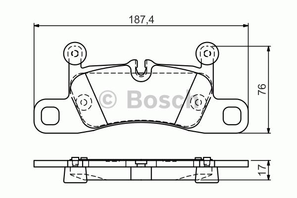 BOSCH 0986495371 Arka Fren Balatası - . Görsel