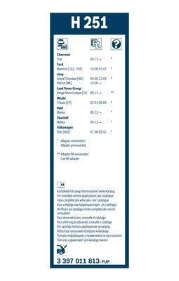 BOSCH 3397011813 Silecek Süpürgesi Arka - . Görsel