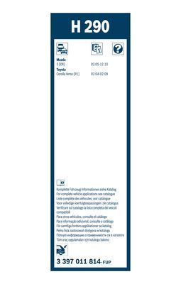 BOSCH 3397011814 Arka Cam Sileceği Plastik - . Görsel
