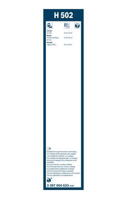 BOSCH 3397004633 Arka Cam Sileceği Plastik - . Görsel