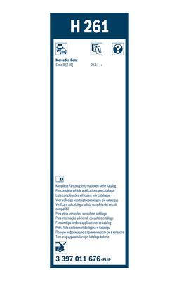 BOSCH 3397011676 Silecek Süpürgesi Arka - . Görsel