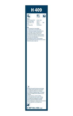 BOSCH 3397011431 Arka Cam Sileceği Plastik - . Görsel