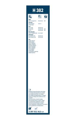 BOSCH 3397011412 Arka Cam Sileceği Twin - . Görsel