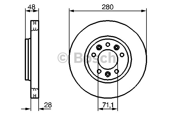 BOSCH 0986479A34 Fren Diski Arka - . Görsel