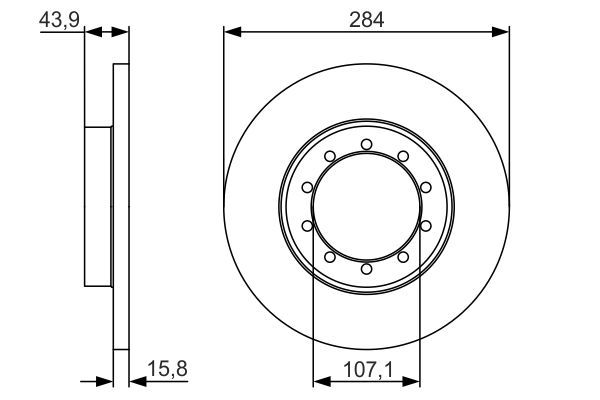 BOSCH 0986479A34 Fren Diski Arka - . Görsel