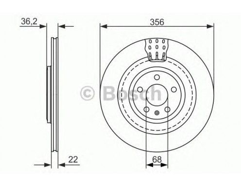 BOSCH 0986479749 Fren Diski Arka - . Görsel