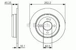 BOSCH 0986479A44 Fren Diski Arka - . Görsel