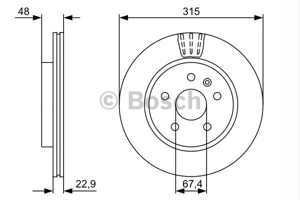 BOSCH 0986479514 Arka Fren Aynası - . Görsel