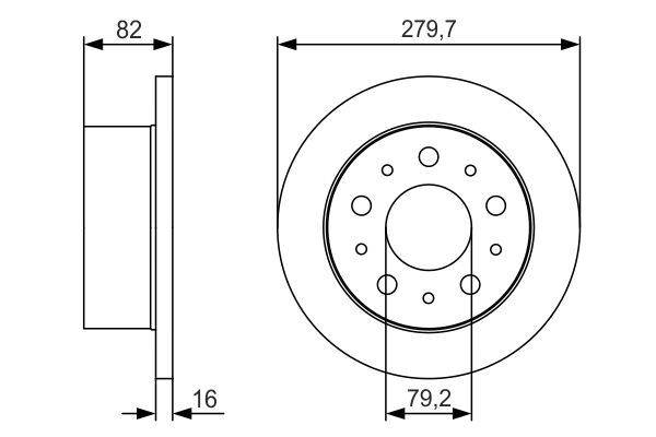 BOSCH 0986479S86 Arka Fren Aynası - . Görsel