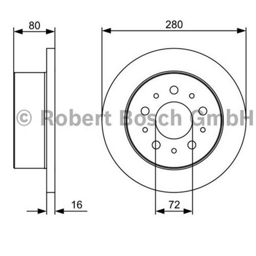 BOSCH 0986479399 Arka Fren Aynası - . Görsel