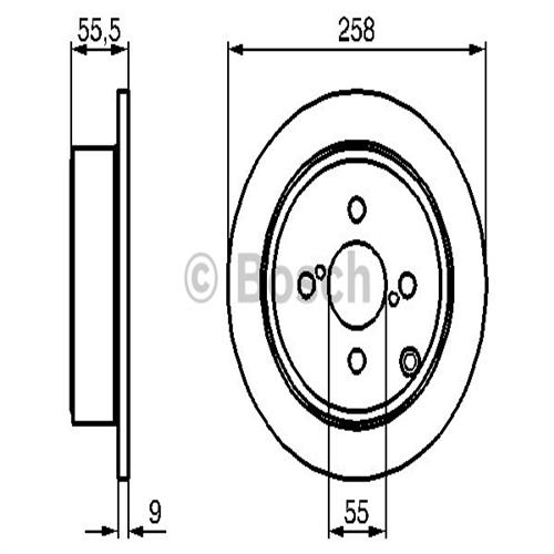 BOSCH 0986479086 Fren Diski Arka - . Görsel