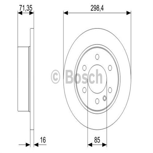 BOSCH 0986479S05 Fren Diski Arka - . Görsel