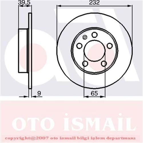 BOSCH 0986478868 Fren Diski Arka - . Görsel