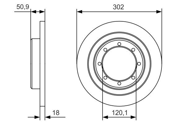 BOSCH 0986479A93 Arka Fren Aynası - . Görsel