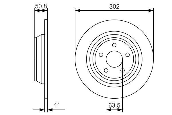 BOSCH 0986479D37 Fren Diski Arka - . Görsel