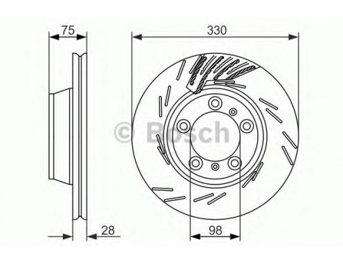 BOSCH 0986479733 Fren Diski Arka - . Görsel