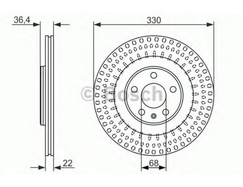BOSCH 0986479750 Fren Diski Arka - . Görsel